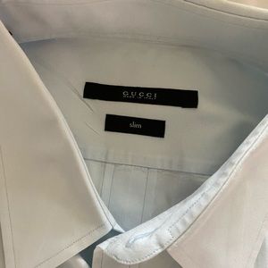Gucci slim shirt 👔 for men , color baby blue